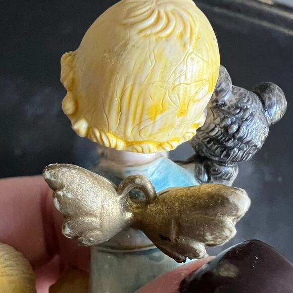 Set 3 Vintage Depose Italy Cherubs Angel Kids Xmas Ornaments 2.75" 331-332-333 - Picture 2 of 8